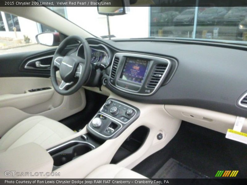 Velvet Red Pearl / Black/Linen 2015 Chrysler 200 Limited