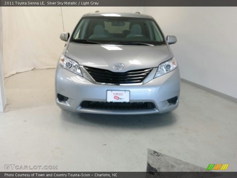 Silver Sky Metallic / Light Gray 2011 Toyota Sienna LE