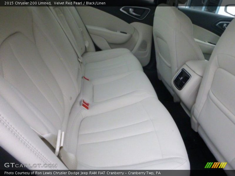 Velvet Red Pearl / Black/Linen 2015 Chrysler 200 Limited