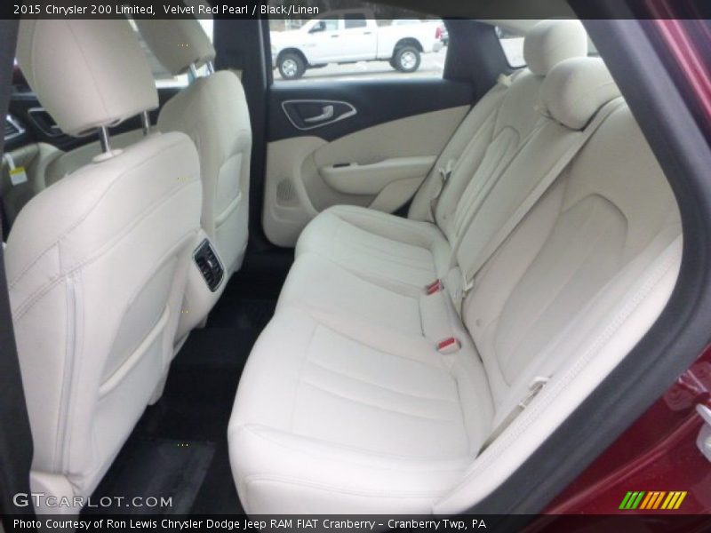 Velvet Red Pearl / Black/Linen 2015 Chrysler 200 Limited