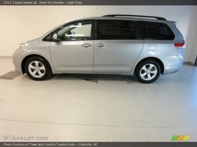 Silver Sky Metallic / Light Gray 2011 Toyota Sienna LE