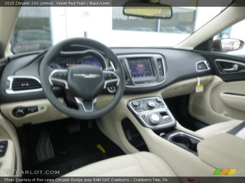 Velvet Red Pearl / Black/Linen 2015 Chrysler 200 Limited