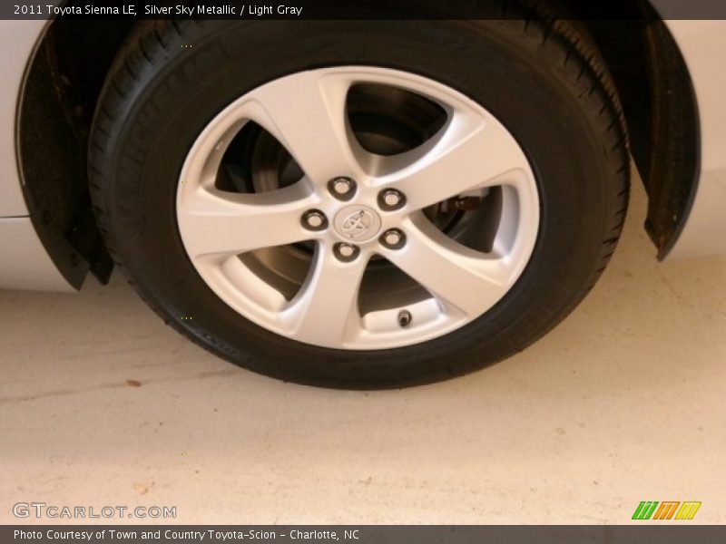 Silver Sky Metallic / Light Gray 2011 Toyota Sienna LE