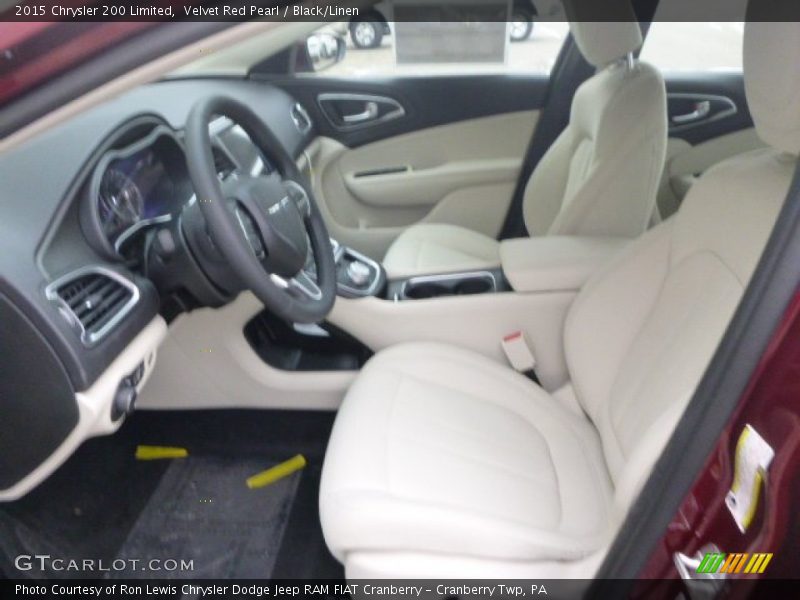 Velvet Red Pearl / Black/Linen 2015 Chrysler 200 Limited