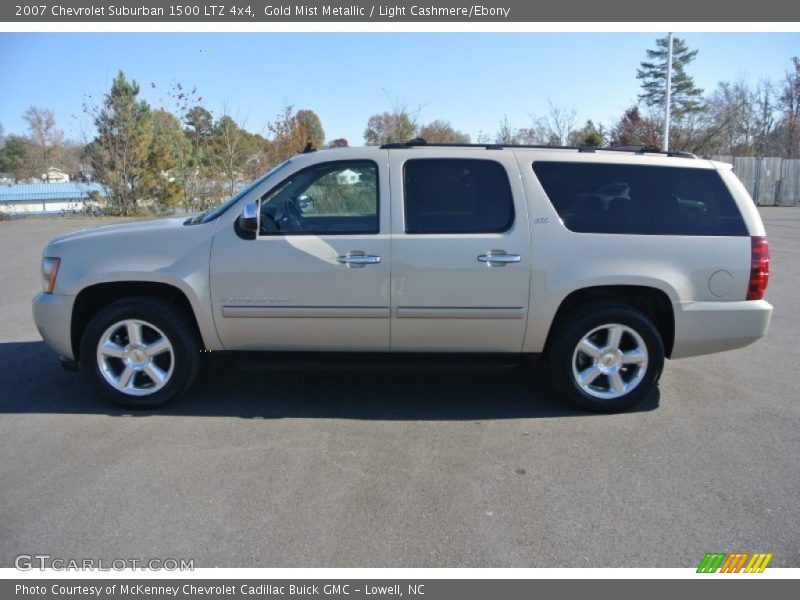 Gold Mist Metallic / Light Cashmere/Ebony 2007 Chevrolet Suburban 1500 LTZ 4x4