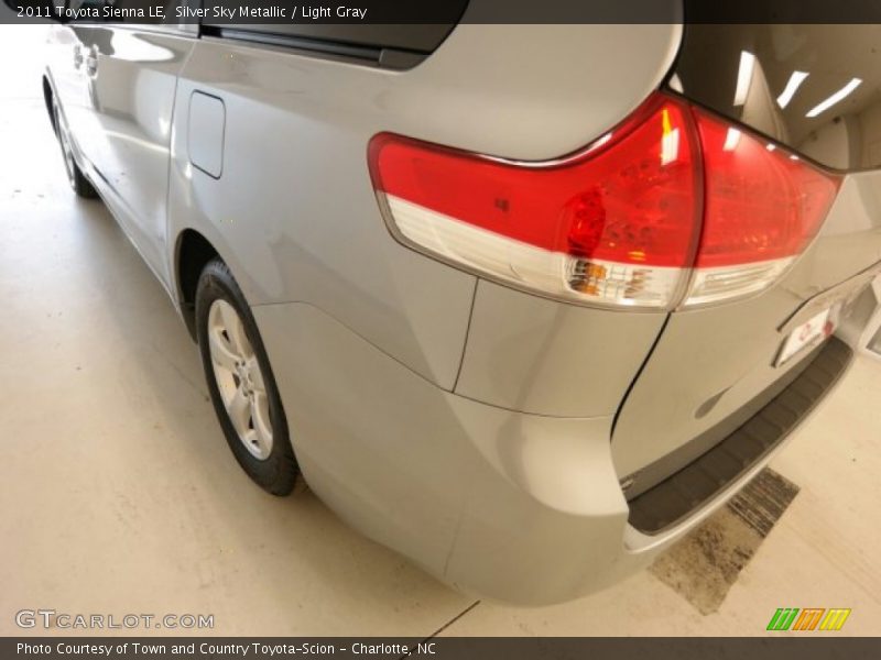 Silver Sky Metallic / Light Gray 2011 Toyota Sienna LE