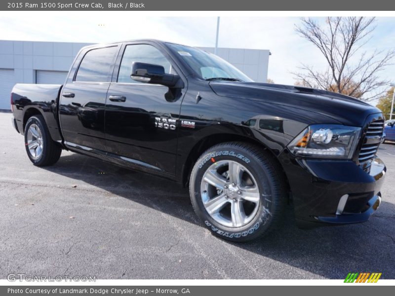 Black / Black 2015 Ram 1500 Sport Crew Cab