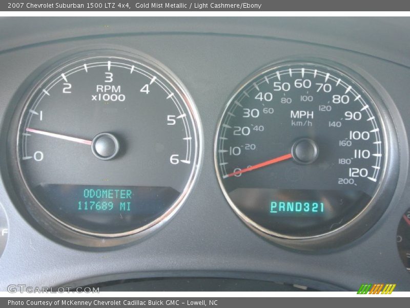 Gold Mist Metallic / Light Cashmere/Ebony 2007 Chevrolet Suburban 1500 LTZ 4x4