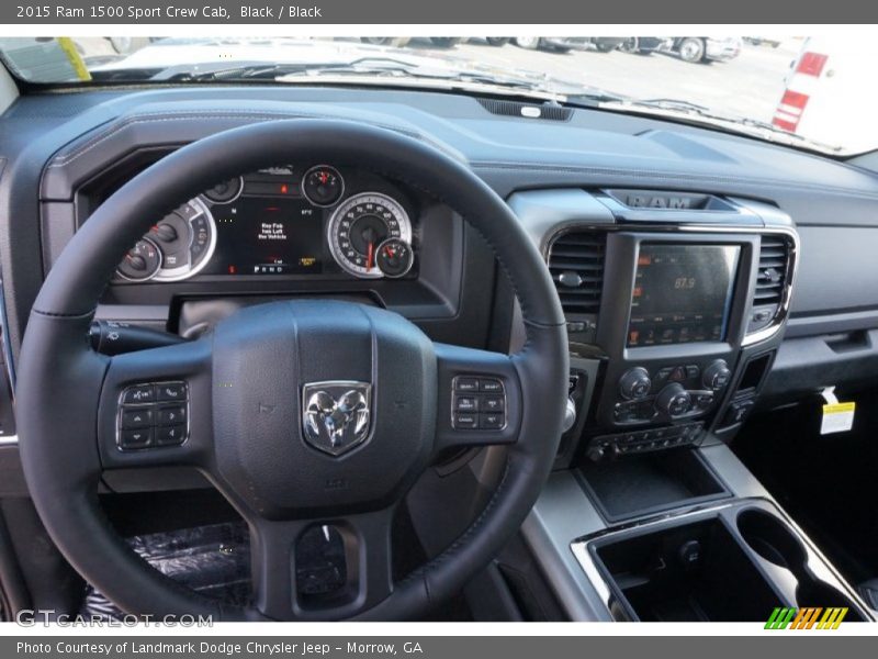 Black / Black 2015 Ram 1500 Sport Crew Cab