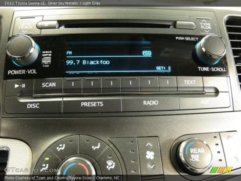 Silver Sky Metallic / Light Gray 2011 Toyota Sienna LE