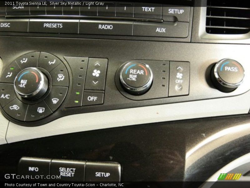 Silver Sky Metallic / Light Gray 2011 Toyota Sienna LE