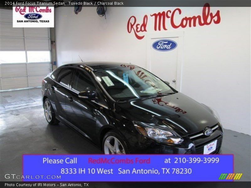 Tuxedo Black / Charcoal Black 2014 Ford Focus Titanium Sedan