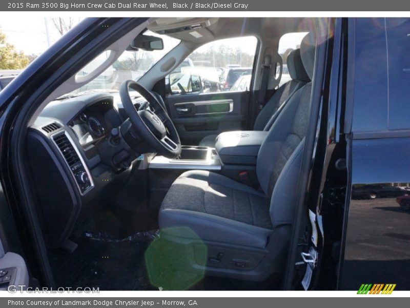 Black / Black/Diesel Gray 2015 Ram 3500 Big Horn Crew Cab Dual Rear Wheel