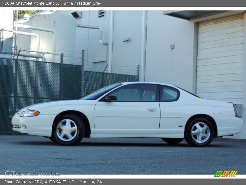 White / Medium Gray 2004 Chevrolet Monte Carlo SS