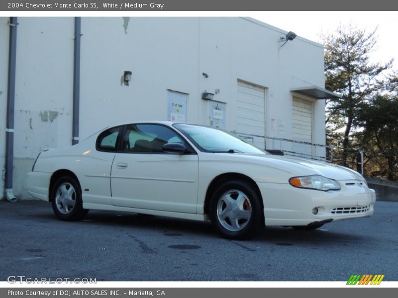 White / Medium Gray 2004 Chevrolet Monte Carlo SS
