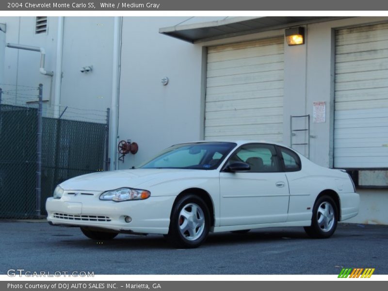 White / Medium Gray 2004 Chevrolet Monte Carlo SS