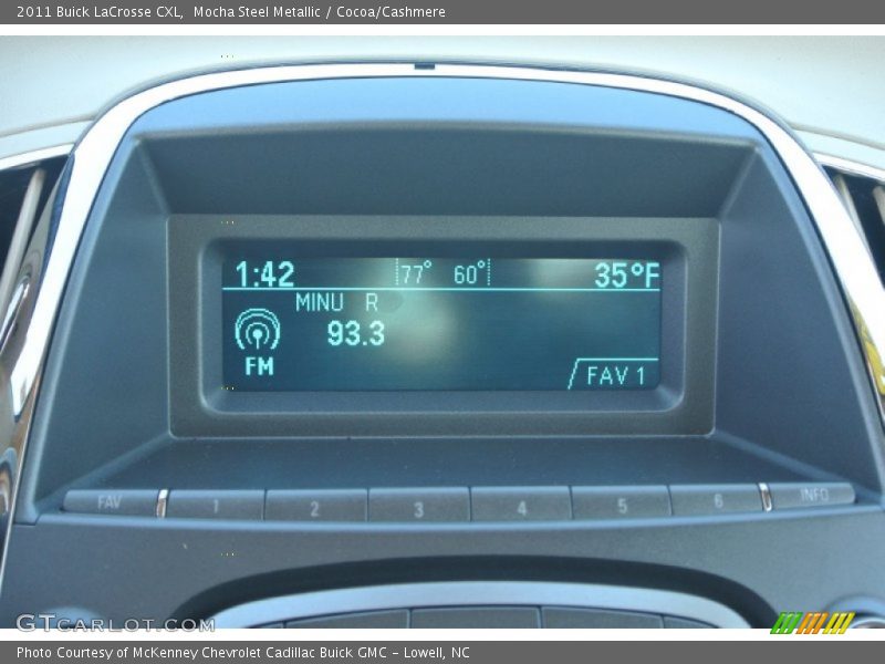 Mocha Steel Metallic / Cocoa/Cashmere 2011 Buick LaCrosse CXL