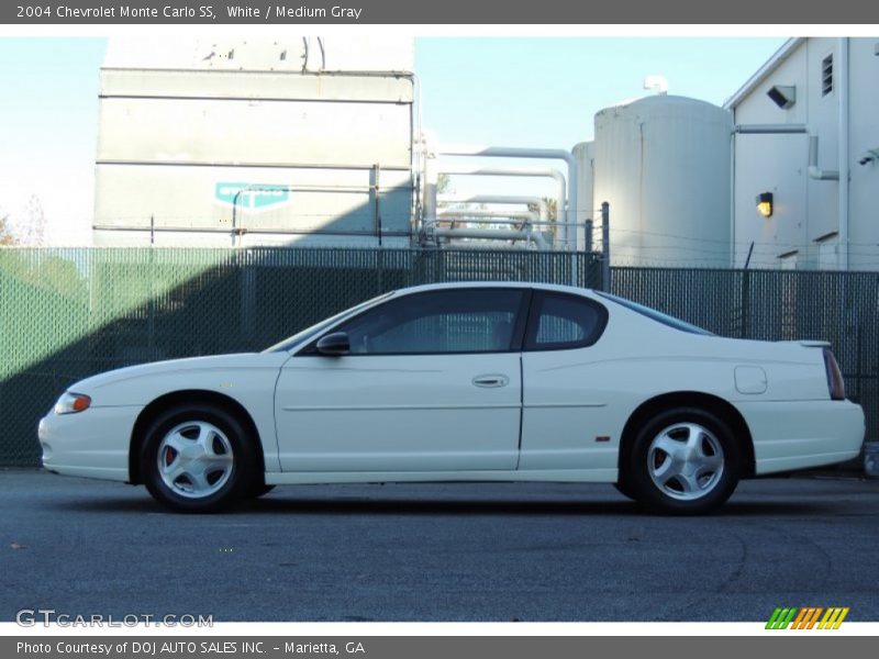 White / Medium Gray 2004 Chevrolet Monte Carlo SS