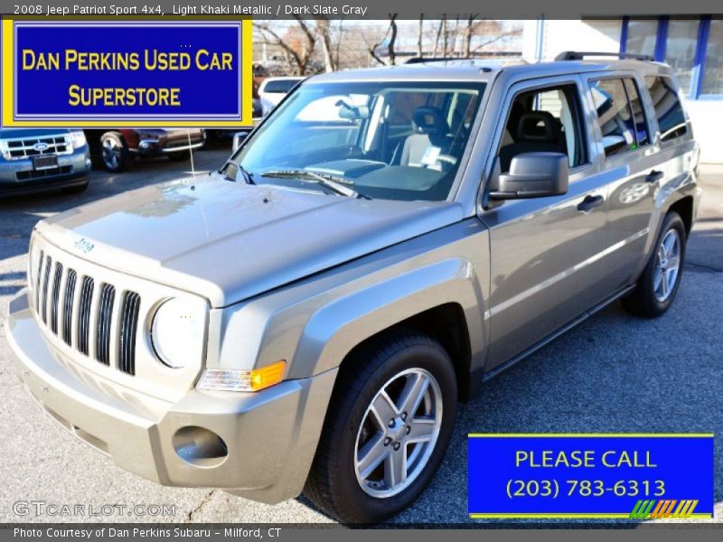 Light Khaki Metallic / Dark Slate Gray 2008 Jeep Patriot Sport 4x4