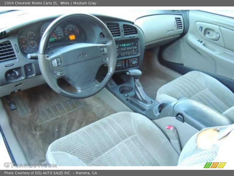 White / Medium Gray 2004 Chevrolet Monte Carlo SS