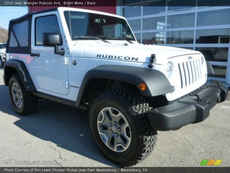 Bright White / Black 2015 Jeep Wrangler Rubicon 4x4