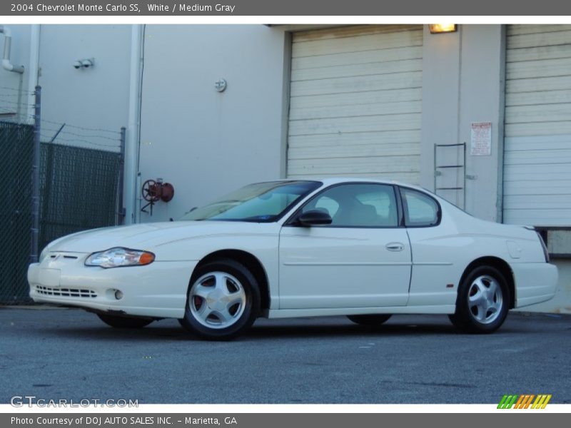 White / Medium Gray 2004 Chevrolet Monte Carlo SS