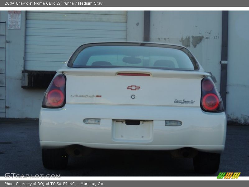 White / Medium Gray 2004 Chevrolet Monte Carlo SS