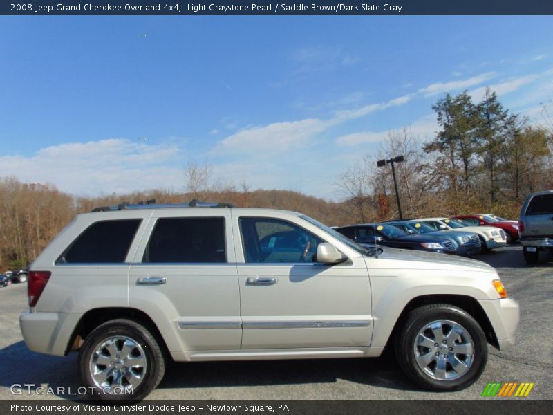Light Graystone Pearl / Saddle Brown/Dark Slate Gray 2008 Jeep Grand Cherokee Overland 4x4
