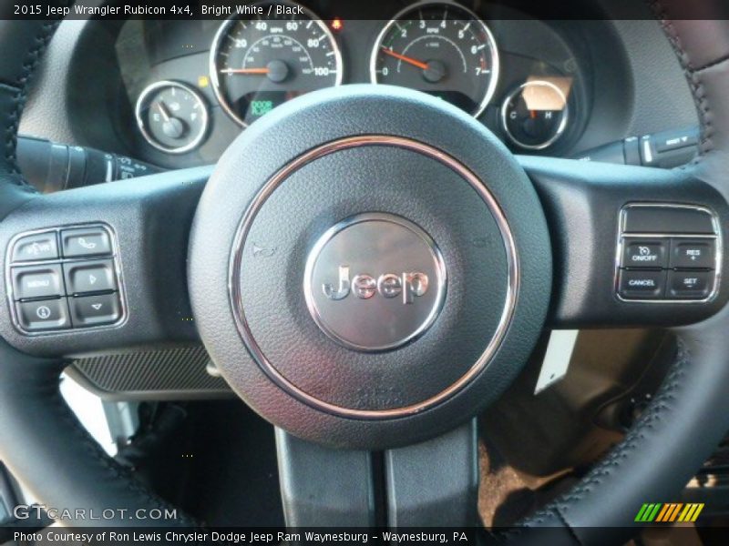 Bright White / Black 2015 Jeep Wrangler Rubicon 4x4