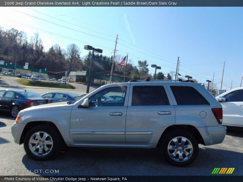 Light Graystone Pearl / Saddle Brown/Dark Slate Gray 2008 Jeep Grand Cherokee Overland 4x4