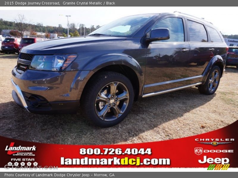 Granite Crystal Metallic / Black 2015 Dodge Journey Crossroad