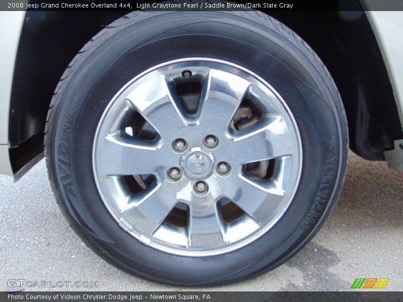 Light Graystone Pearl / Saddle Brown/Dark Slate Gray 2008 Jeep Grand Cherokee Overland 4x4