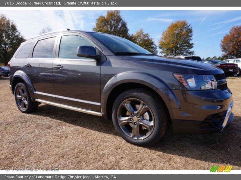 Granite Crystal Metallic / Black 2015 Dodge Journey Crossroad