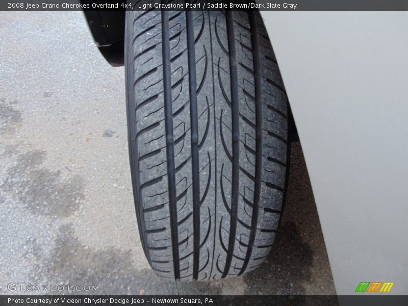 Light Graystone Pearl / Saddle Brown/Dark Slate Gray 2008 Jeep Grand Cherokee Overland 4x4