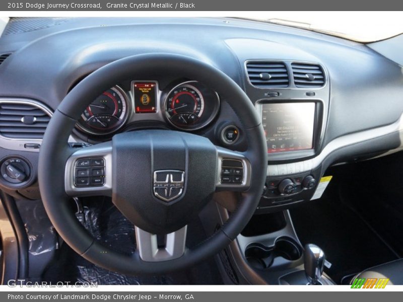 Granite Crystal Metallic / Black 2015 Dodge Journey Crossroad