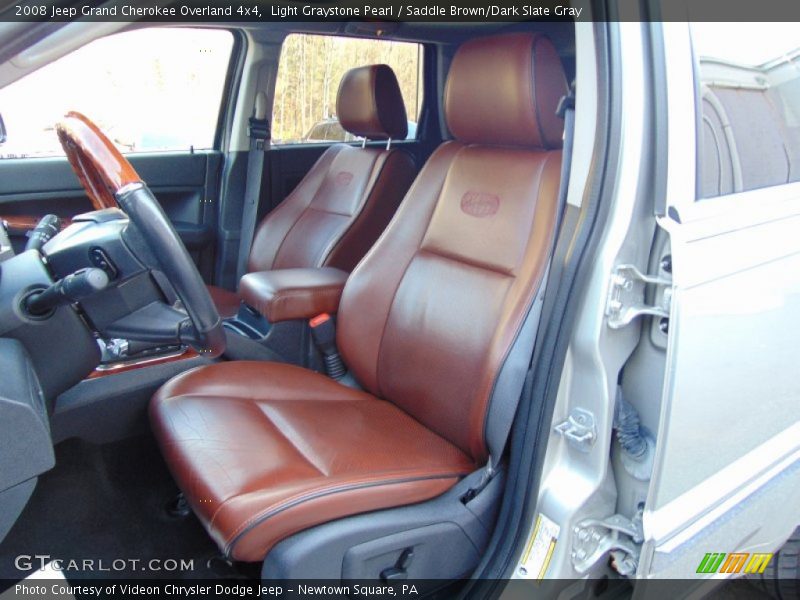 Light Graystone Pearl / Saddle Brown/Dark Slate Gray 2008 Jeep Grand Cherokee Overland 4x4