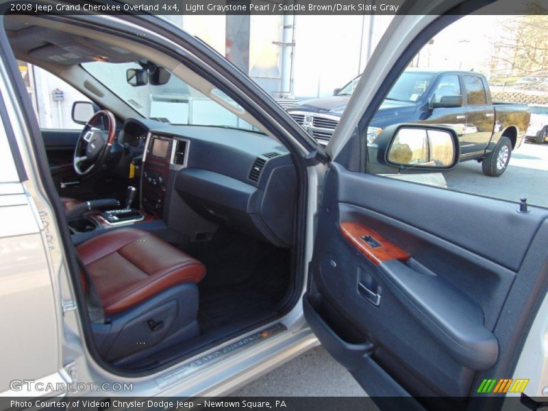 Light Graystone Pearl / Saddle Brown/Dark Slate Gray 2008 Jeep Grand Cherokee Overland 4x4