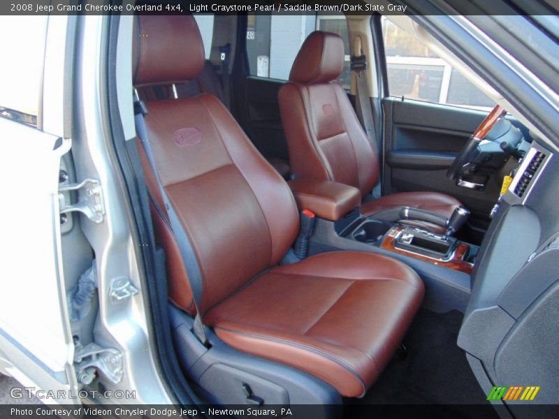 Light Graystone Pearl / Saddle Brown/Dark Slate Gray 2008 Jeep Grand Cherokee Overland 4x4