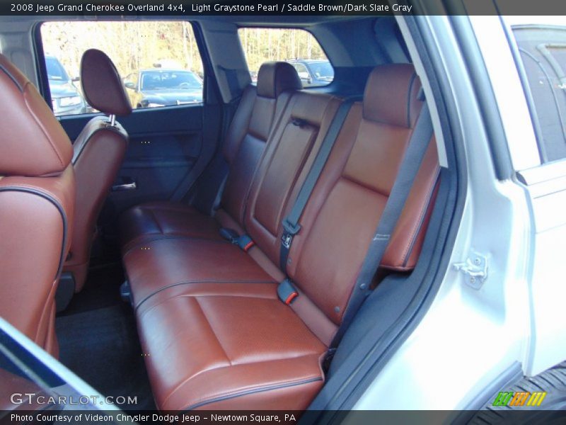 Light Graystone Pearl / Saddle Brown/Dark Slate Gray 2008 Jeep Grand Cherokee Overland 4x4