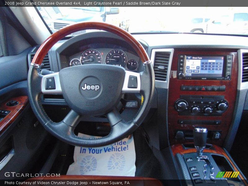 Light Graystone Pearl / Saddle Brown/Dark Slate Gray 2008 Jeep Grand Cherokee Overland 4x4