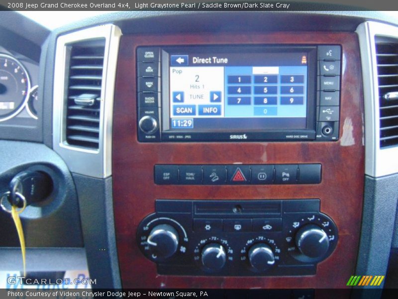 Light Graystone Pearl / Saddle Brown/Dark Slate Gray 2008 Jeep Grand Cherokee Overland 4x4