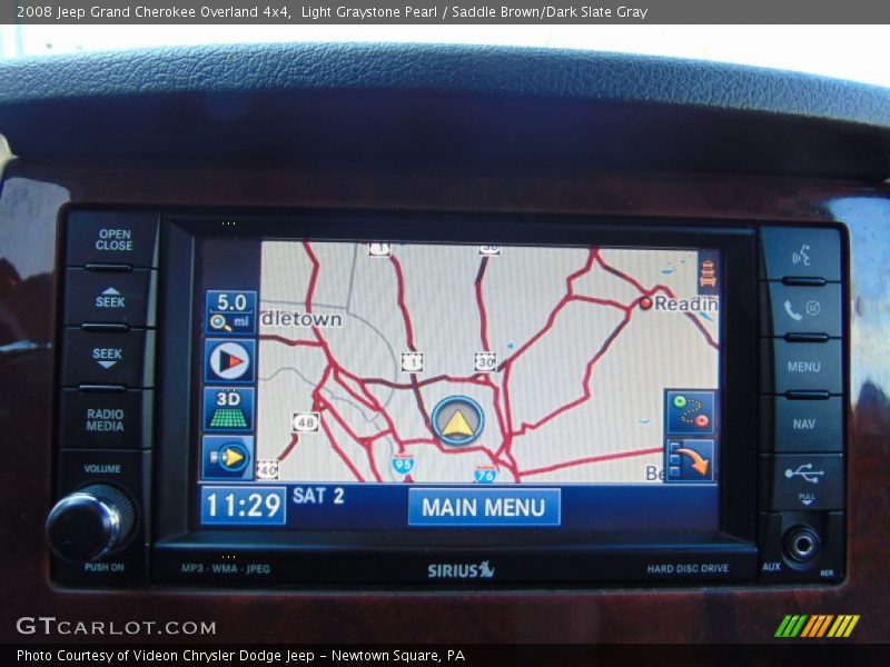 Light Graystone Pearl / Saddle Brown/Dark Slate Gray 2008 Jeep Grand Cherokee Overland 4x4