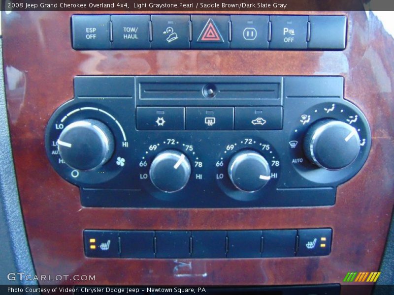 Light Graystone Pearl / Saddle Brown/Dark Slate Gray 2008 Jeep Grand Cherokee Overland 4x4
