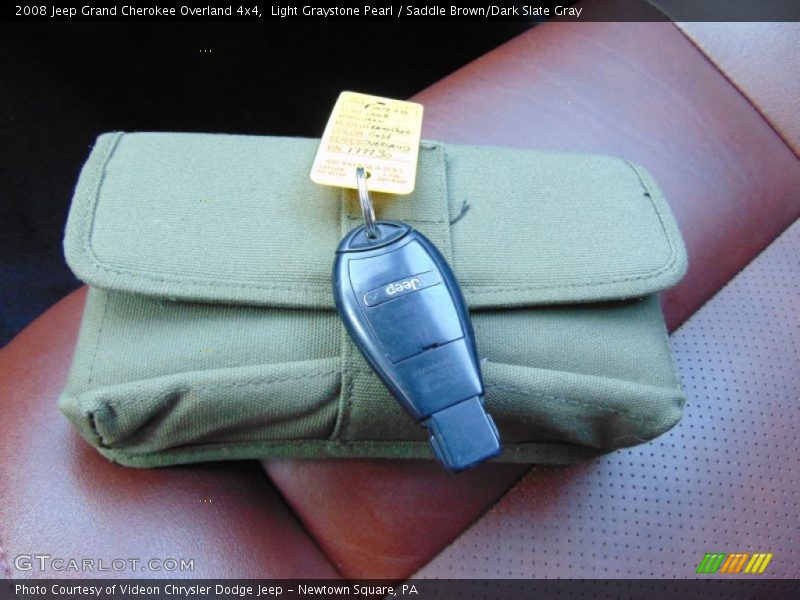 Light Graystone Pearl / Saddle Brown/Dark Slate Gray 2008 Jeep Grand Cherokee Overland 4x4