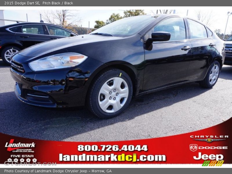 Pitch Black / Black 2015 Dodge Dart SE