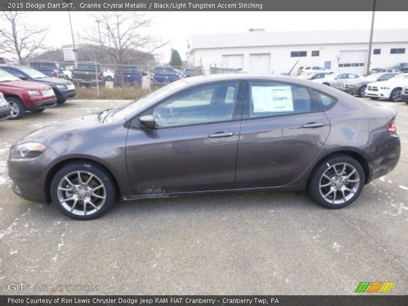 Granite Crystal Metallic / Black/Light Tungsten Accent Stitching 2015 Dodge Dart SXT
