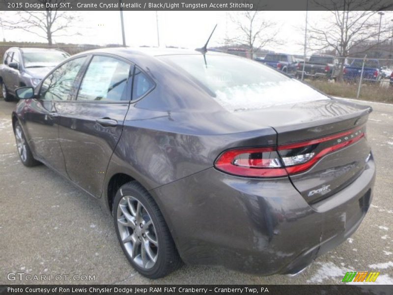 Granite Crystal Metallic / Black/Light Tungsten Accent Stitching 2015 Dodge Dart SXT