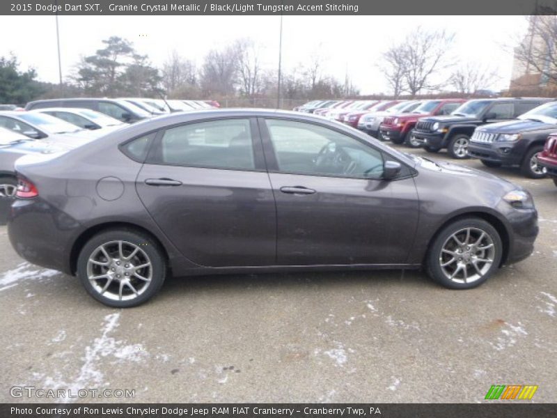 Granite Crystal Metallic / Black/Light Tungsten Accent Stitching 2015 Dodge Dart SXT