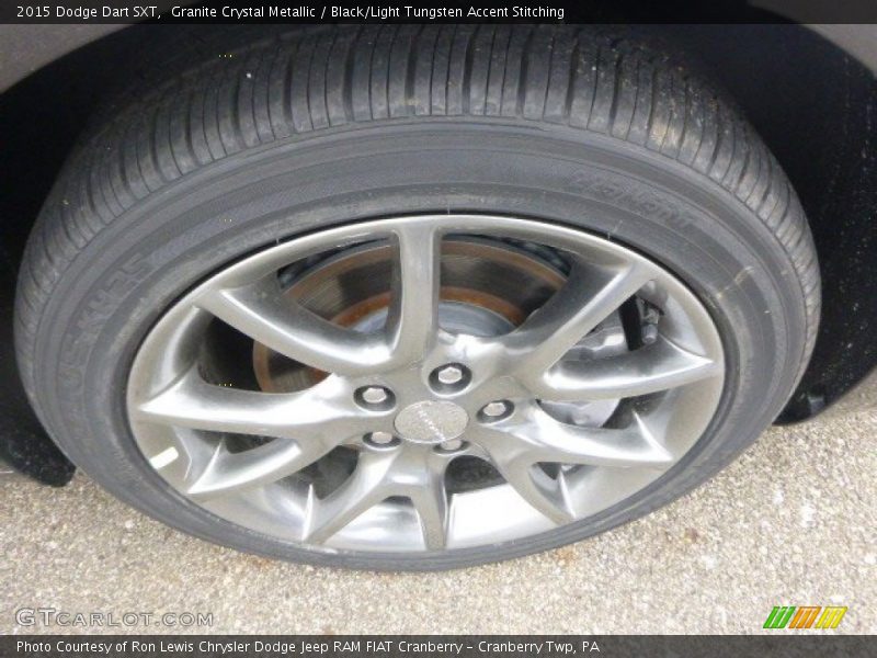 Granite Crystal Metallic / Black/Light Tungsten Accent Stitching 2015 Dodge Dart SXT