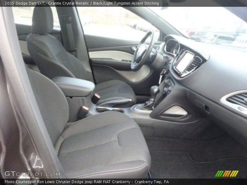 Granite Crystal Metallic / Black/Light Tungsten Accent Stitching 2015 Dodge Dart SXT